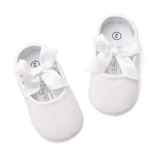 RVROVIC Baby Girl Moccasins Princess Sparkly Mary Jane Dresses Shoes Premium Lightweight Soft Sole Crib Shoes Toddler Shoes - 4