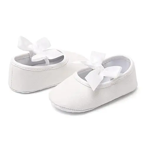 RVROVIC Baby Girl Moccasins Princess Sparkly Mary Jane Dresses Shoes Premium Lightweight Soft Sole Crib Shoes Toddler Shoes - 5