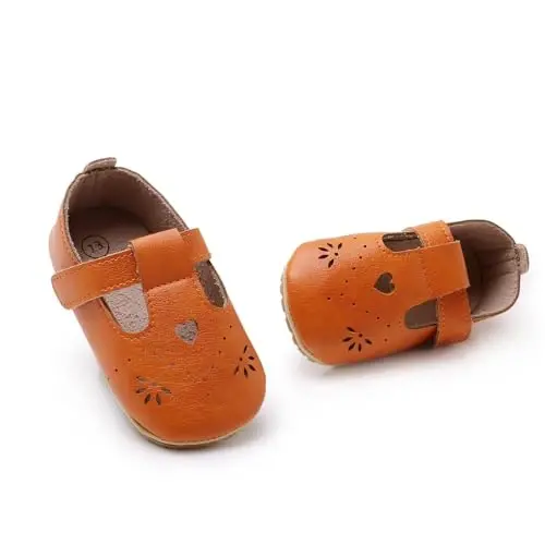 RVROVIC Baby Girl Moccasins Princess Sparkly Mary Jane платья, туфли премиум легкий мягкая подошва кроватки обувь для малышей - 3