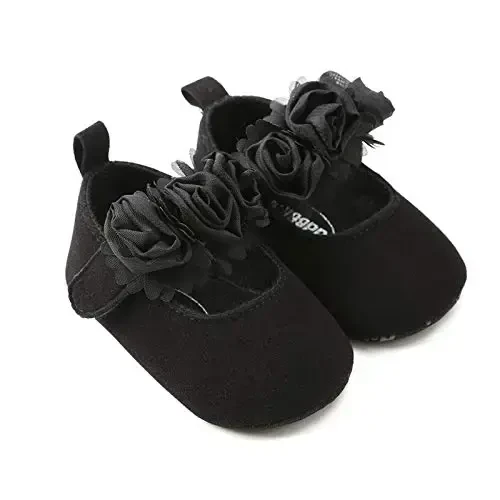 RVROVIC Baby Girl Moccasins Princess Sparkly Mary Jane платья туфли премиум легкий мягкая подошва люлька обувь малыш обувь - 1
