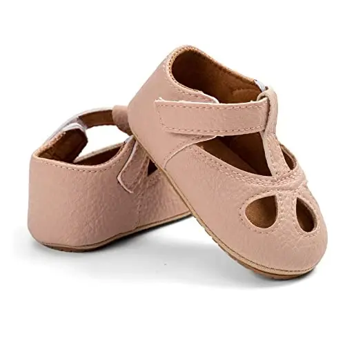 RVROVIC Baby Girl Mokasinlar Princess Sparkly Mary Jane Ko'ylaklar Poyafzal Premium Yengil Yumshoq Taglik Krovat Poyafzallari Go'dak Poyafzallari - 4
