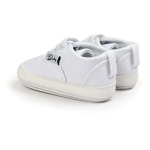 RVROVIC Baby Boys Girls Shoes Canvas Toddler Sneakers Anti-Slip Infant First Walkers 0-18 Months - 4