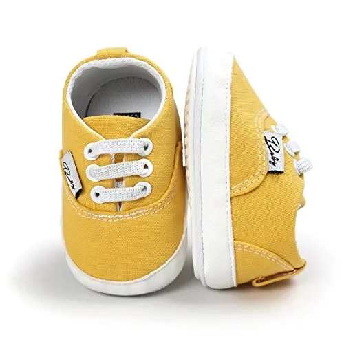 RVROVIC Baby Boys Girls Shoes Canvas Toddler Sneakers Anti-Slip Infant First Walkers 0-18 Months - 2