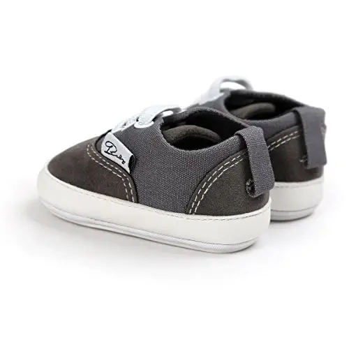 RVROVIC Baby Boys Girls Shoes Canvas Toddler Sneakers Anti-Slip Infant First Walkers 0-18 Months 