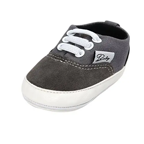 RVROVIC Baby Boys Girls Shoes Canvas Toddler Sneakers Anti-Slip Infant First Walkers 0-18 Months - RVROVIC (1)