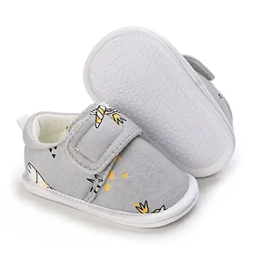 RVROVIC Baby Boys Girls Shoes Canvas Toddler Sneakers Anti-Slip Infant First Walkers 0-18 Months - 1