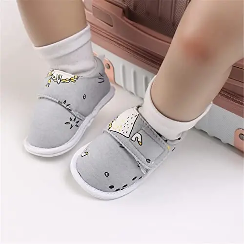 RVROVIC Baby Boys Girls Shoes Canvas Toddler Sneakers Anti-Slip Infant First Walkers 0-18 Months - 2