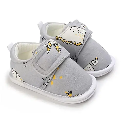 RVROVIC Baby Boys Girls Shoes Canvas Toddler Sneakers Anti-Slip Infant First Walkers 0-18 Months - 4