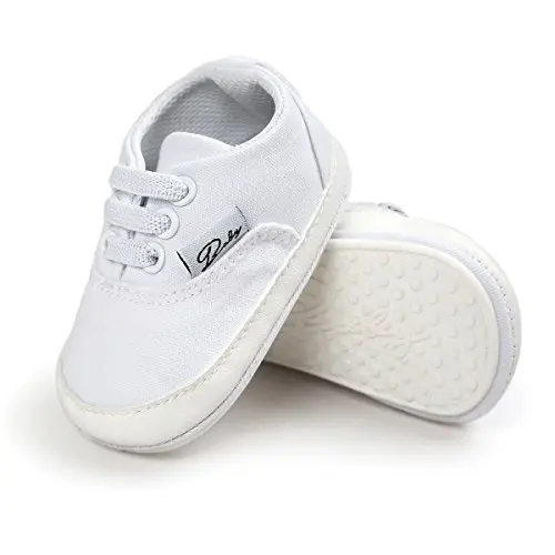 RVROVIC Baby Boys Girls Shoes Canvas Toddler Sneakers Anti-Slip Infant First Walkers 0-18 Months - 1