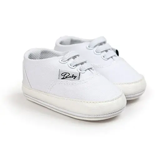 RVROVIC Baby Boys Girls Shoes Canvas Toddler Sneakers Anti-Slip Infant First Walkers 0-18 Months - 3
