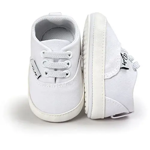 RVROVIC Baby Boys Girls Shoes Canvas Toddler Sneakers Anti-Slip Infant First Walkers 0-18 Months - 2