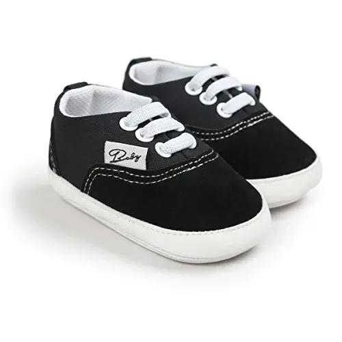 RVROVIC Baby Boys Girls Shoes Canvas Toddler Sneakers Anti-Slip Infant First Walkers 0-18 Months - 3