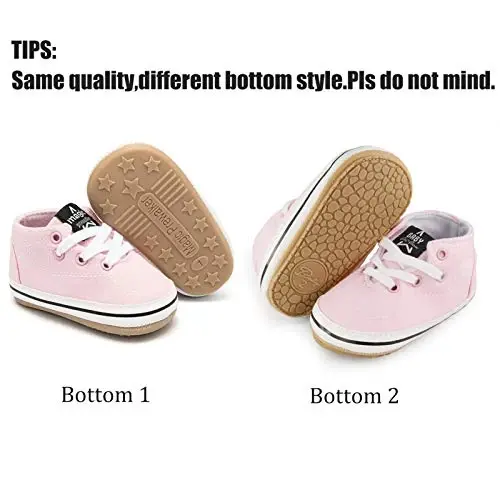 RVROVIC Baby Boys Girls Shoes Canvas Toddler Sneakers Anti-Slip Infant First Walkers 0-18 Months - 2