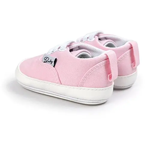 RVROVIC Baby Boys Girls Shoes Canvas Toddler Sneakers Anti-Slip Infant First Walkers 0-18 Months - 5