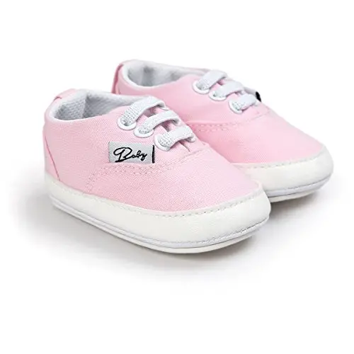 RVROVIC Baby Boys Girls Shoes Canvas Toddler Sneakers Anti-Slip Infant First Walkers 0-18 Months - 3