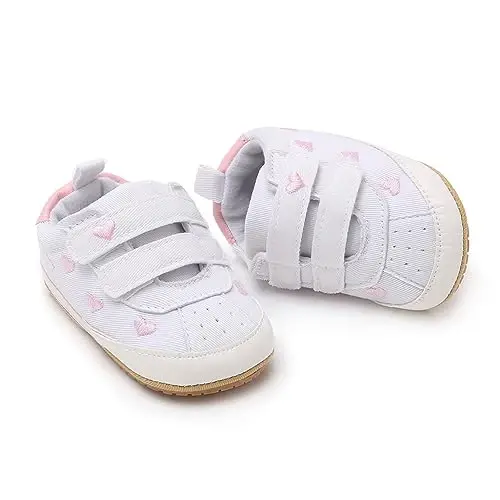 RVROVIC Baby Boys Girls Shoes Canvas Toddler Sneakers Anti-Slip Infant First Walkers 0-18 Months - 2