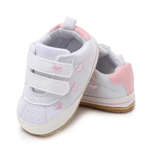 RVROVIC Baby Boys Girls Shoes Canvas Toddler Sneakers Anti-Slip Infant First Walkers 0-18 Months - 3