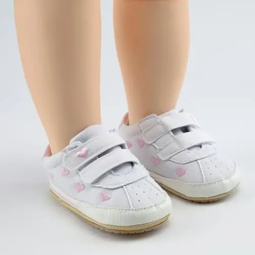 RVROVIC Baby Boys Girls Shoes Canvas Toddler Sneakers Anti-Slip Infant First Walkers 0-18 Months - 4