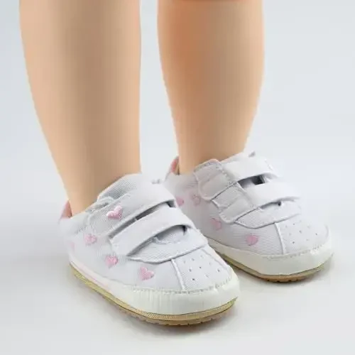 RVROVIC Baby Boys Girls Shoes Canvas Toddler Sneakers Anti-Slip Infant First Walkers 0-18 Months - 4