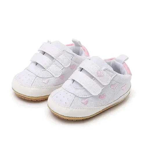 RVROVIC Baby Boys Girls Shoes Canvas Toddler Sneakers Anti-Slip Infant First Walkers 0-18 Months - 5