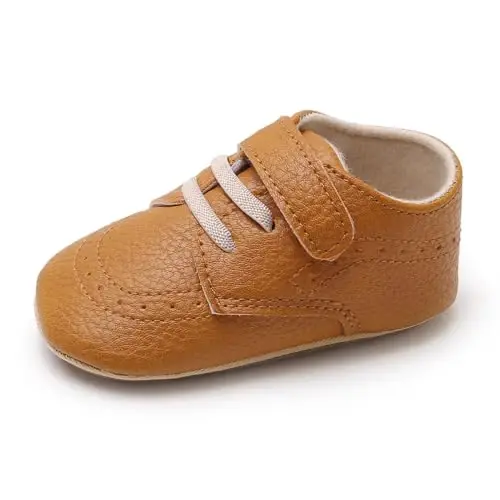 RVROVIC Baby Boys Girls Anti-Slip Sneakers Soft Ankle Boots Toddler First Walkers Newborn Crib Shoes 