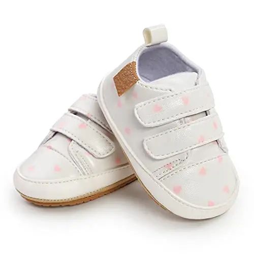 RVROVIC Baby Boys Girls Anti-Slip Sneakers Soft Ankle Boots Toddler First Walkers Newborn Crib Shoes - 5