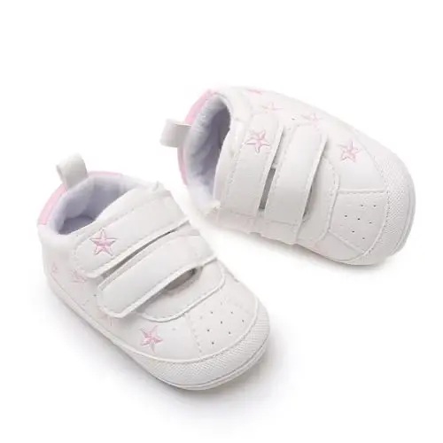 RVROVIC Baby Boys Girls Anti-Slip Sneakers Soft Ankle Boots Toddler First Walkers Newborn Crib Shoes - 5