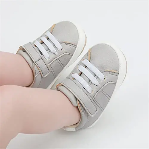 RVROVIC Baby Boys Girls Anti-Slip Sneakers Soft Ankle Boots Toddler First Walkers Newborn Crib Shoes - RVROVIC (1)