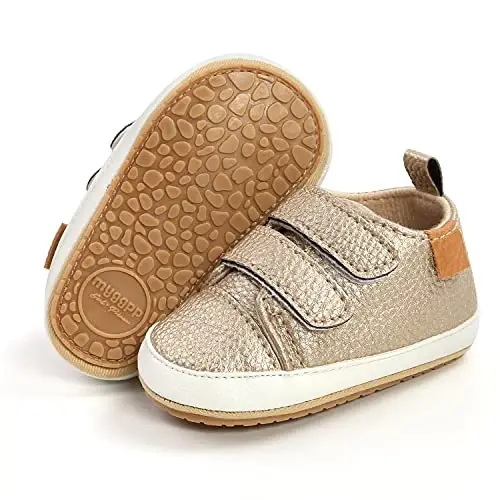 RVROVIC Baby Boys Girls Anti-Slip Sneakers Soft Ankle Boots Toddler First Walkers Newborn Crib Shoes 