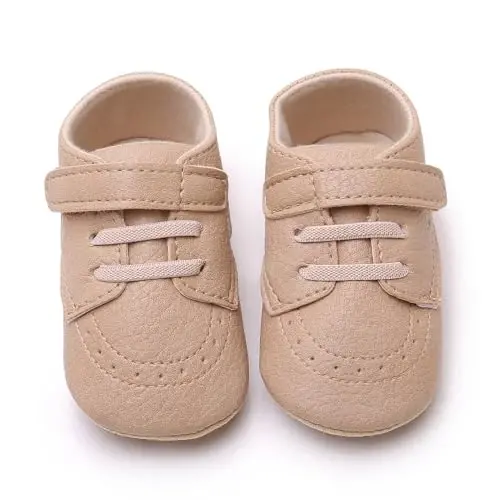 RVROVIC Baby Boys Girls Anti-Slip Sneakers Soft Ankle Boots Toddler First Walkers Newborn Crib Shoes - 3