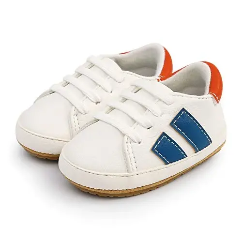 RVROVIC Baby Boys Girls Anti-Slip Sneakers Soft Ankle Boots Toddler First Walkers Newborn Crib Shoes - 2
