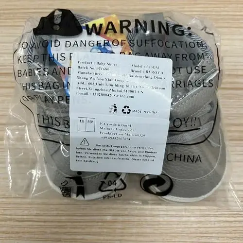 RVROVIC Baby Boys Girls Anti-Slip Sneakers Soft Ankle Boots Toddler First Walkers Newborn Crib Shoes - 7