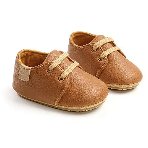 RVROVIC Baby Boys Girls Anti-Slip Sneakers Soft Ankle Boots Toddler First Walkers Newborn Crib Shoes - 5