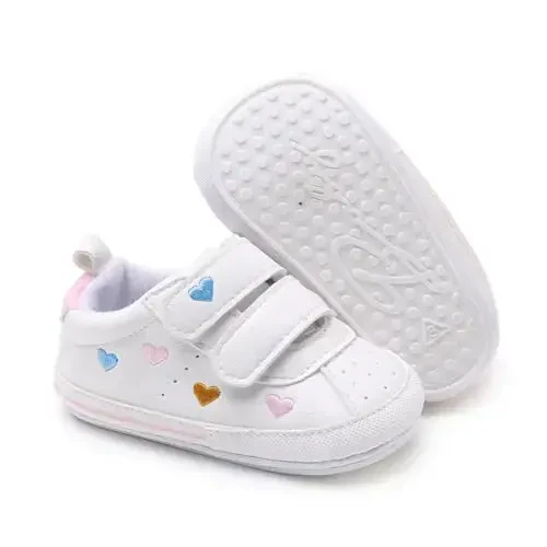 RVROVIC Baby Boys Girls Anti-Slip Sneakers Soft Ankle Boots Toddler First Walkers Newborn Crib Shoes - RVROVIC