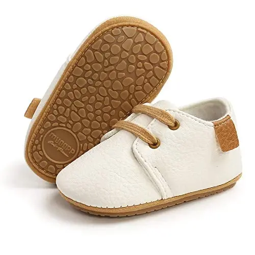 RVROVIC Baby Boys Girls Anti-Slip Sneakers Soft Ankle Boots Toddler First Walkers Newborn Crib Shoes 