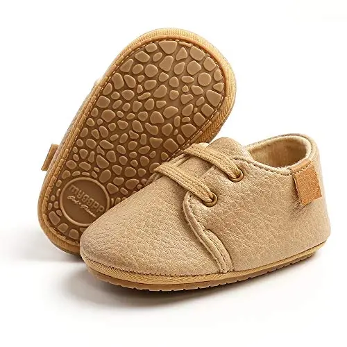 RVROVIC Baby Boys Girls Anti-Slip Sneakers Soft Ankle Boots Toddler First Walkers Newborn Crib Shoes 