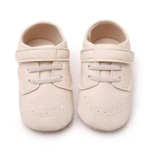 RVROVIC Baby Boys Girls Anti-Slip Sneakers Soft Ankle Boots Toddler First Walkers Newborn Crib Shoes - 3