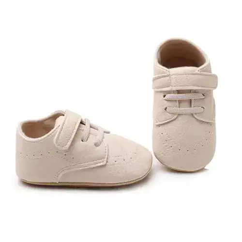 RVROVIC Baby Boys Girls Anti-Slip Sneakers Soft Ankle Boots Toddler First Walkers Newborn Crib Shoes - 5