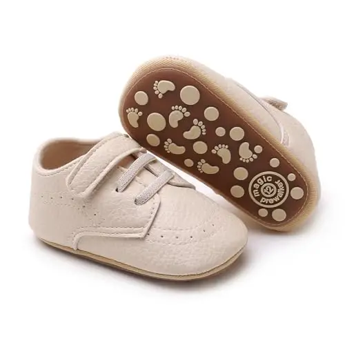 RVROVIC Baby Boys Girls Anti-Slip Sneakers Soft Ankle Boots Toddler First Walkers Newborn Crib Shoes - 2