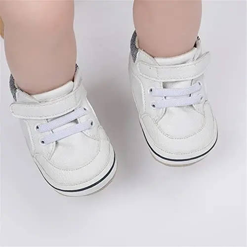 RVROVIC Baby Boys Girls Anti-Slip Sneakers Soft Ankle Boots Toddler First Walkers Newborn Crib Shoes - RVROVIC (1)