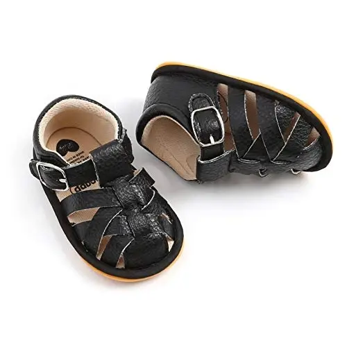 RVROVIC Baby Boys Girls Sandals Premium Infant Summer Outdoor Shoes PU Lightweight Soft Anti-Slip Sole Toddler Prewalker - 5