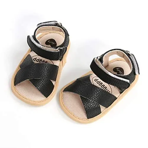 RVROVIC Baby Boys Girls Sandals Premium Infant Summer Outdoor Shoes PU Lightweight Soft Anti-Slip Sole Toddler Prewalker - 5