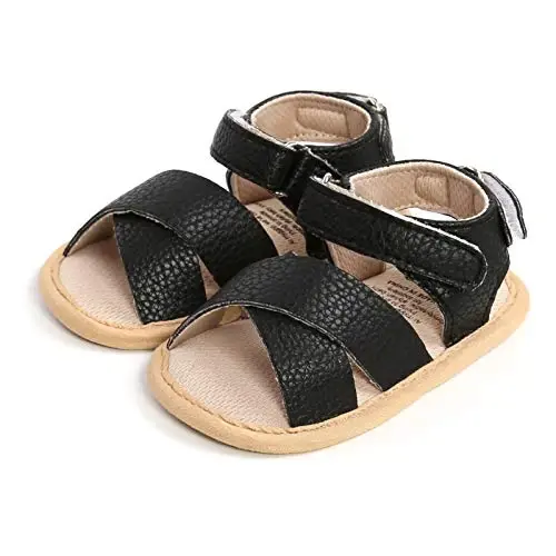 RVROVIC Baby Boys Girls Sandals Premium Infant Summer Outdoor Shoes PU Lightweight Soft Anti-Slip Sole Toddler Prewalker - 4