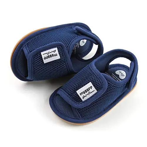 RVROVIC Baby Boys Girls Sandals Premium Infant Summer Outdoor Shoes PU Lightweight Soft Anti-Slip Sole Toddler Prewalker - 1