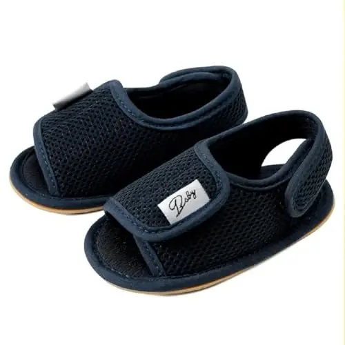 RVROVIC Baby Boys Girls Sandals Premium Infant Summer Outdoor Shoes PU Lightweight Soft Anti-Slip Sole Toddler Prewalker - 3