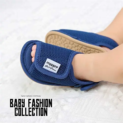 RVROVIC Baby Boys Girls Sandals Premium Infant Summer Outdoor Shoes PU Lightweight Soft Anti-Slip Sole Toddler Prewalker - 5