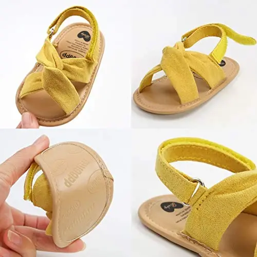 RVROVIC Baby Boys Girls Sandals Premium Infant Summer Outdoor Shoes PU Lightweight Soft Anti-Slip Sole Toddler Prewalker - 1