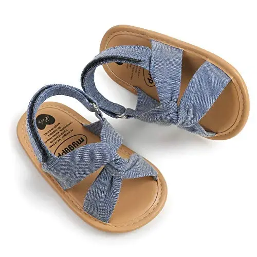 RVROVIC Baby Boys Girls Sandals Premium Infant Summer Outdoor Shoes PU Lightweight Soft Anti-Slip Sole Toddler Prewalker - 5