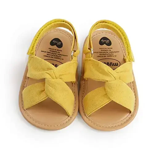 RVROVIC Baby Boys Girls Sandals Premium Infant Summer Outdoor Shoes PU Lightweight Soft Anti-Slip Sole Toddler Prewalker - 6