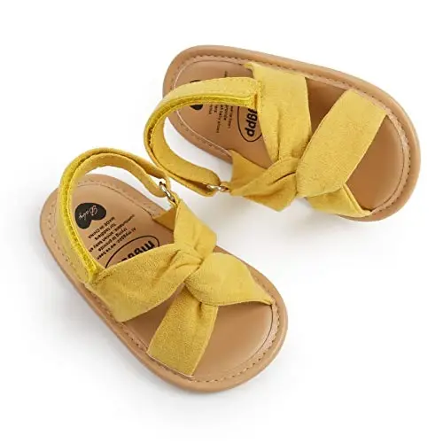 RVROVIC Baby Boys Girls Sandals Premium Infant Summer Outdoor Shoes PU Lightweight Soft Anti-Slip Sole Toddler Prewalker - 4